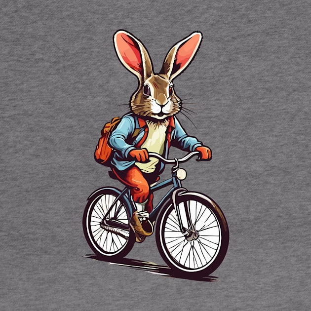 Rabbit on Bicycle by Maria Murtaza